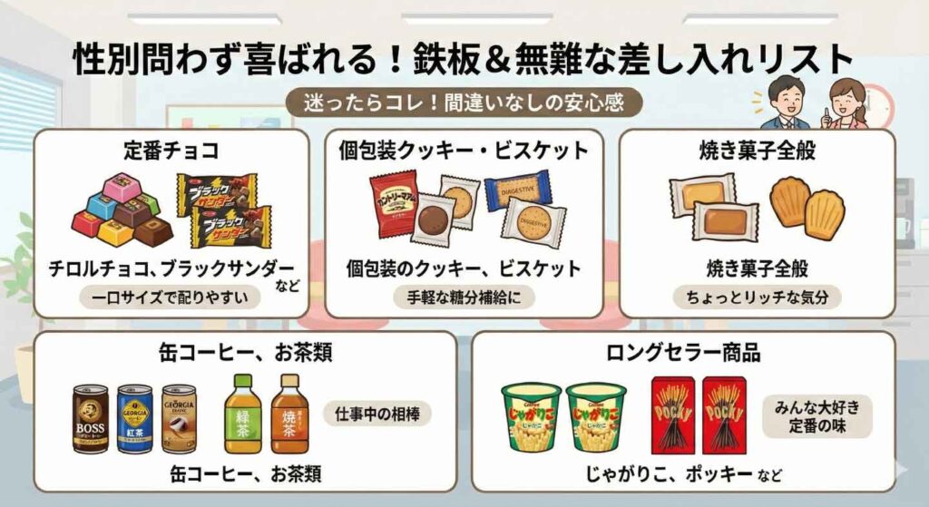 誰にも喜ばれる無難な選択肢を説明した図解